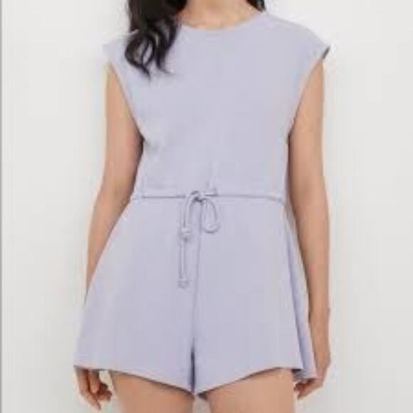 H&M Divided Romper Women Large Purple Summer Spring Light Academia Coastal - Picture 1 of 8